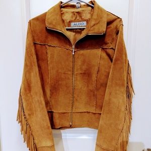 Vintage Fringe Leather Jacket